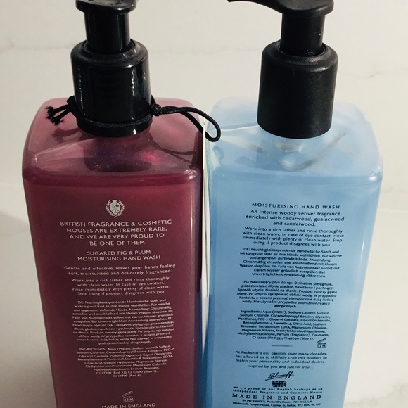 2 Hand Wash Pecksniff’s Sugared Fig & Plum & Bergamot Cedarwood 16.9 oz Each New - Picture 3 of 4
